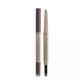 Wibo 2in1 Eyebrow System 01, Σετ Φρυδιών 2 Σε 1 Που Συνδυάζει Πούδρ...
