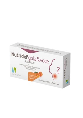 NutriDef Throat & Voice Orange x 20 Lozenges Sugar Free