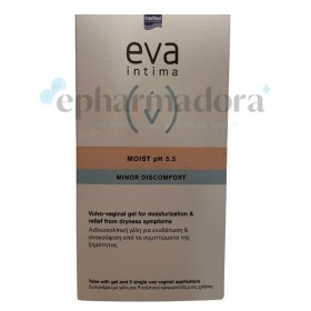 Eva Intima Minor Discomfort Moist Gel PH 5.5 x 9 Pre-Filled Disposable Applicators 5g Each