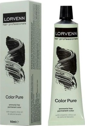 Lorvenn Color Pure Ammonia Free Permanent Hair Color No 8.1 Light B...