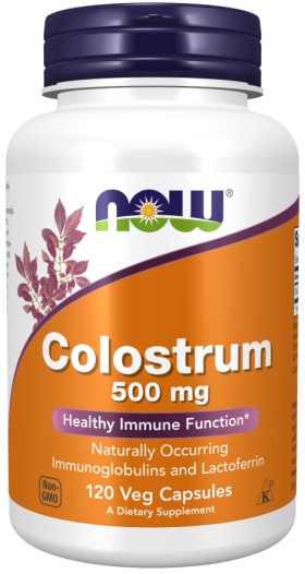 Now Foods Colostrum 500mg x 120 Veg Capsules