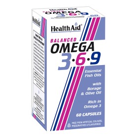 Health Aid Omega 3·6·9 ΤΡΙΠΛΟΣ ΣΥΝΔΥΑΣΜΟΣ ΩΜΕΓΑ 3-6-9 60ΚΑΨΟΥΛΕΣ