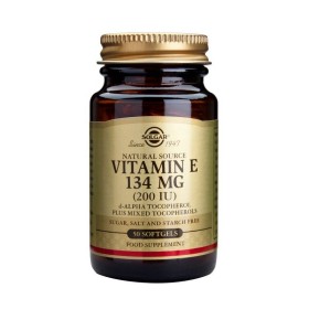 Solgar Vitamin E 134mg (200IU) x 50 Softgels - Natural Antioxidant For Strong Immune System & Heart Function