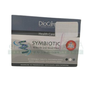 DIOCARE SYMBIOTIC, CONTAINS A MIXTURE OF SYMBIOTICS IN HIGH CONCENTRATIONS 10CHEWABLE TABLETS