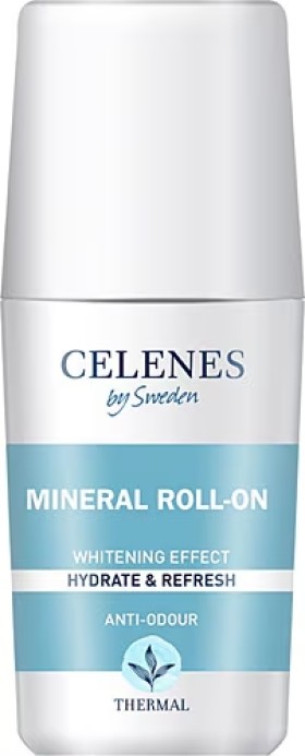 Celenes Mineral Roll On Whitening Hydrating & Refreshing x 75ml