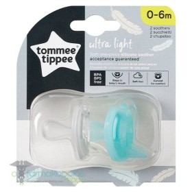 Tommee Tippee Ultra Light Silicone Soother 0-6m x 2 Pieces Per Pack