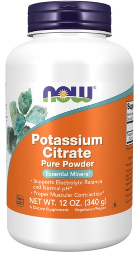 Now Potassium Citrate Pure Powder 340g