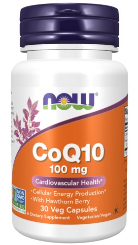 Now CoQ10 100mg 30 Vegetable Capsules