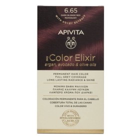 Apivita My Color Elixir Permanent Hair Color Kit Dark Blonde Red Mahogany No 6.65