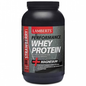 LAMBERTS PERFORMANCE WHEY PROTEIN STRAWBERRY POWDER 1000GR