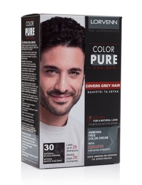 Lorvenn Color Pure Ammonia Free Permanent Hair Color For Men Natura...