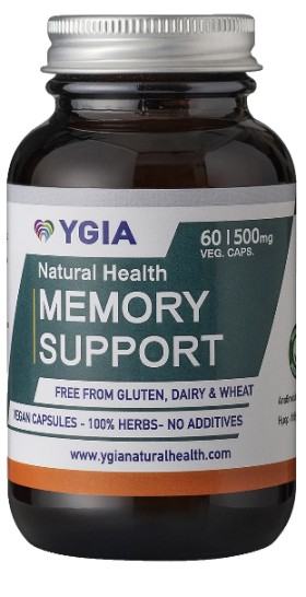 YGIA MEMORY SUPPORT, STRENGTHENS MEMORY & FUNCTION OF THE BRAIN 60CAPSULES