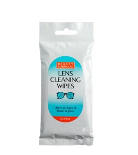 BEAUTY FORMULAS LENS CLEANING WIPES 20PIECES