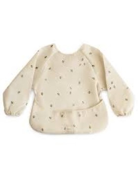 Mushie Long Sleeve Bib Bees