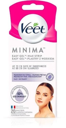 Veet Minima Waxing Face x 16 Streeps