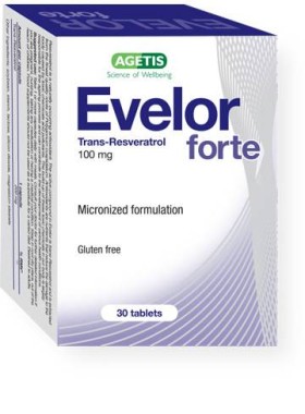 Agetis Evelor Forte x 30 Tablets - Trans-Resveratrol 100mg