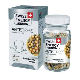 Swiss Energy Antistress With Magnesium and Vitamin B6 x 30 Capsules - Defeats Daily Stress