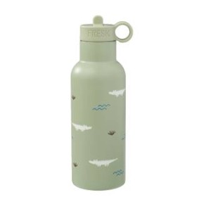 Fresk Stainless Steel Bottle Crocodile 500ml with Extra Lid