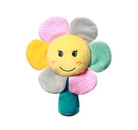 Babyono Velour Rattle Rainbow Flower