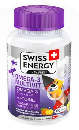 Swiss Energy Omega-3 Multivit For Kids x 60 Gummies