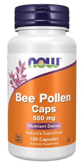 Now Bee Pollen 500mg 100 Capsules