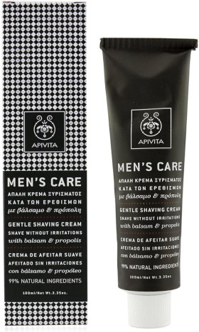 Apivita Mens Care Gentle Shaving Cream With Balsam & Propolis x 100ml