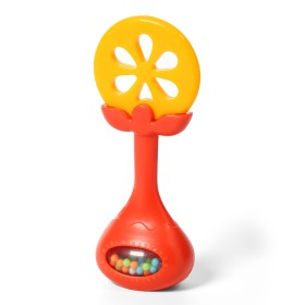 Babyono Educational Teether with Rattle Juicy Orange