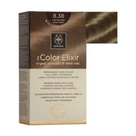 Apivita My Color Elixir Permanent Hair Color Kit Light Blonde Gold Pearl No 8.38