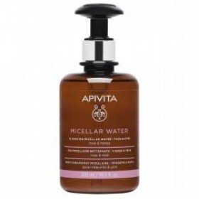Apivita Micellar Cleansing Water For Face & Eyes With Rose & Honey x 300ml
