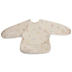 Mushie ​​Long Sleeve Bib​ Dinos 6-24 months (one size)