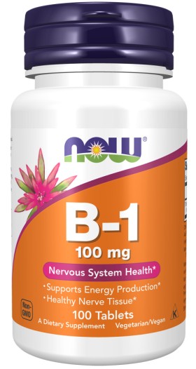 Now Vitamin B-1 100mg 100 Tablets Now Vitamin B-1 100mg 100 Tablets