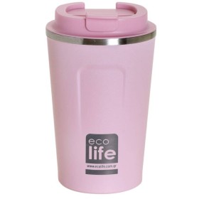 Ecolife Coffee Thermos Pink x 370ml