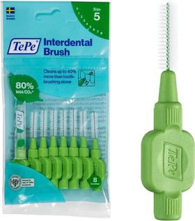 TePe Interdental Green Brushes Original 0.80mm x 8 Pieces