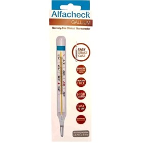 Alfacheck Gallium Thermometer, Κλινικό Αναλογικό Θερμόμετρο Χωρίς Υ...