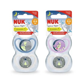 Nuk Space Night Soothers 0-6m x 2 Pieces