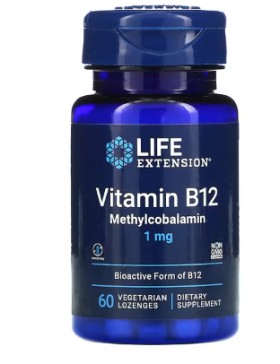 Life Extension Vitamin B12 1mg 60 Vegetable Capsules