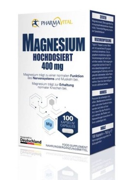 PharmaVital Magnesium 400mg x 100 Capsules