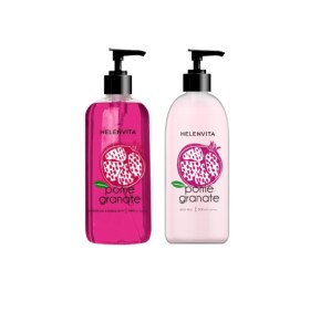Helenvita Pomegranate Shower Gel 490ml & Pomegranate Body Milk  300...