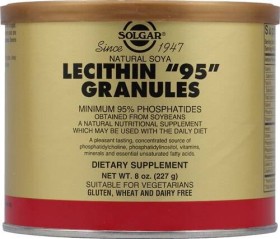 SOLGAR LECITHIN GRANULES 227g, HELPS CONTROL BODY WEIGHT, PREVENTS HIGH LEVELS OF CHOLESTEROL