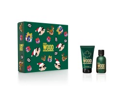 Dsquared2 Wood Green Bath & Shower Gel 50ml + Eau De Toilette Pour Homme 30ml Gift Set