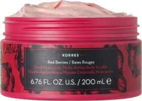 Korres Red Berries, Dual Hyaluronic Multi Action Body Souffle For All Skin Types 200ml