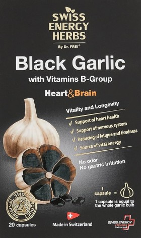 Swiss Energy Black Garlic x 20 Capsules