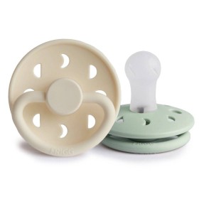FRIGG MOON PHASE SILICONE PACIFIER CREAM/SAGE 0-6m 2s