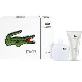 Lacoste 12.12 Blanc EDT x 100ml + Shower Gel x 100ml