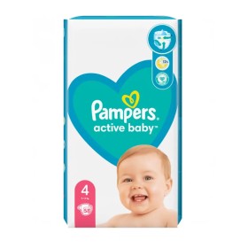 Pampers Active Baby No 4 (9 - 14 Kg) 58 Diapers