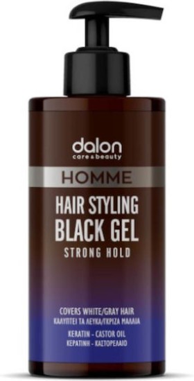 Dalon Homme Hair Styling Black Gel Strong Hold 300ml, Υψηλής Συγκρά... Dalon Homme Hair Styling Black Gel Strong Hold 300ml, Υψηλής Συγκρά...