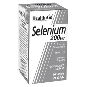 Health Aid Selenium 200μg Prolonged Release x 60 Veg Tablets