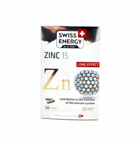 Swiss Energy Zinc 15 Long Effect x 30 Capsules