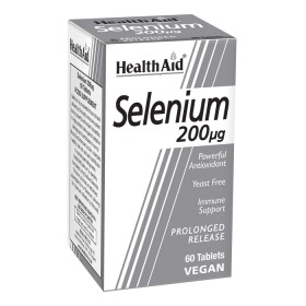 HEALTH AID SELENIUM 200μg, ANTIOXIDANT. PROLONGED RELEASE TABLETS 60TABLETS