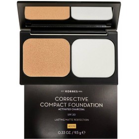 KORRES CORRECTIVE COMPACT FOUNDATION WITH ACTIVATED CHARCOAL SPF20 ACCF2 9.5g